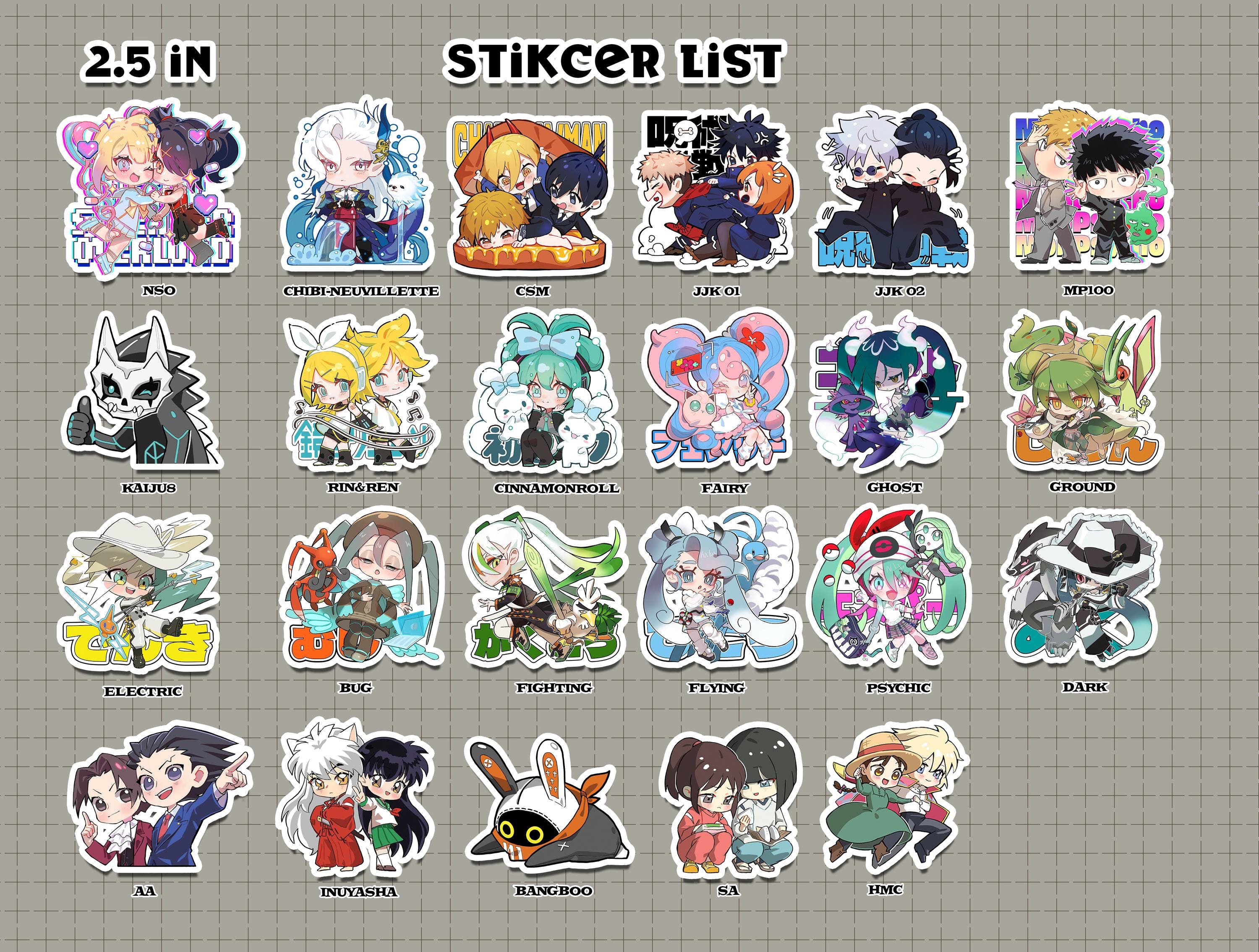 Assorted Stickers | 1 for 4 dollars | 2 for 7 dollars | 5 for 12 dollars