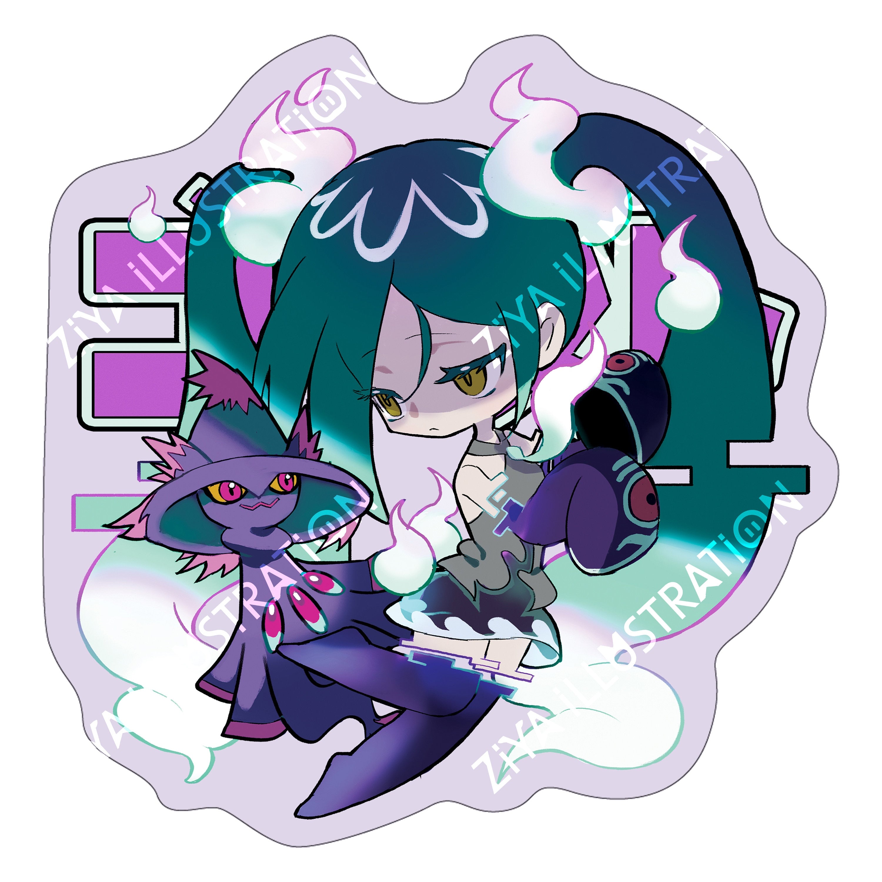 Ghost Type Miku Mouse Pad