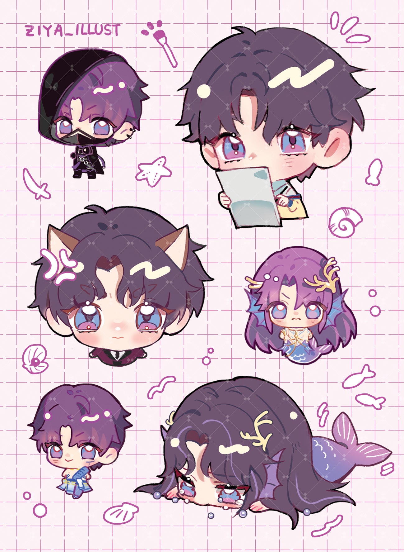Rafayel Sticker Sheet