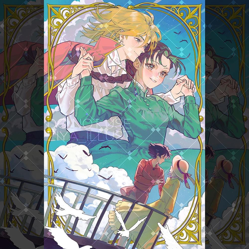 BUY 2 GET 1 FREE | Howl and Sophie Poster