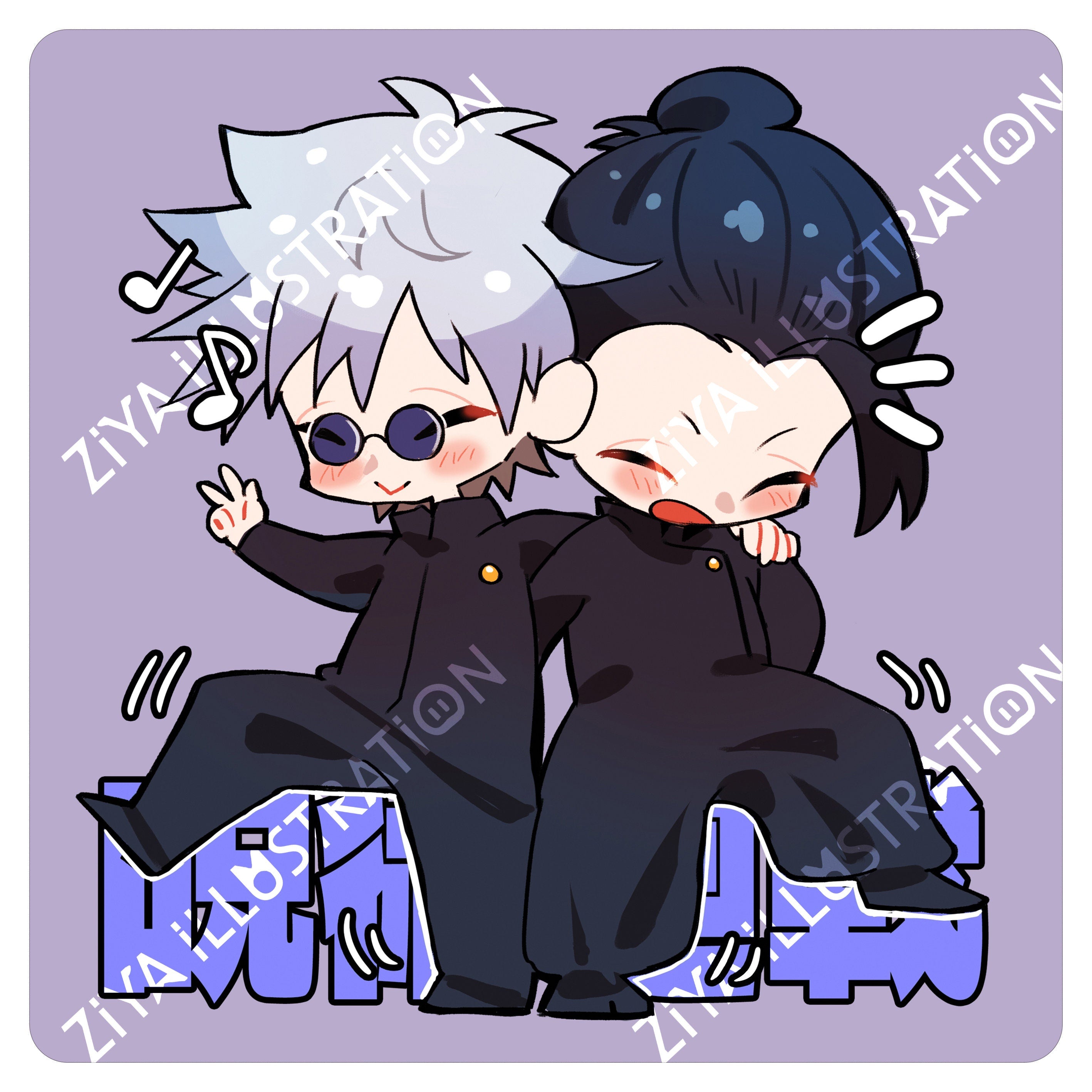 Gojo and Geto Mouse Pad