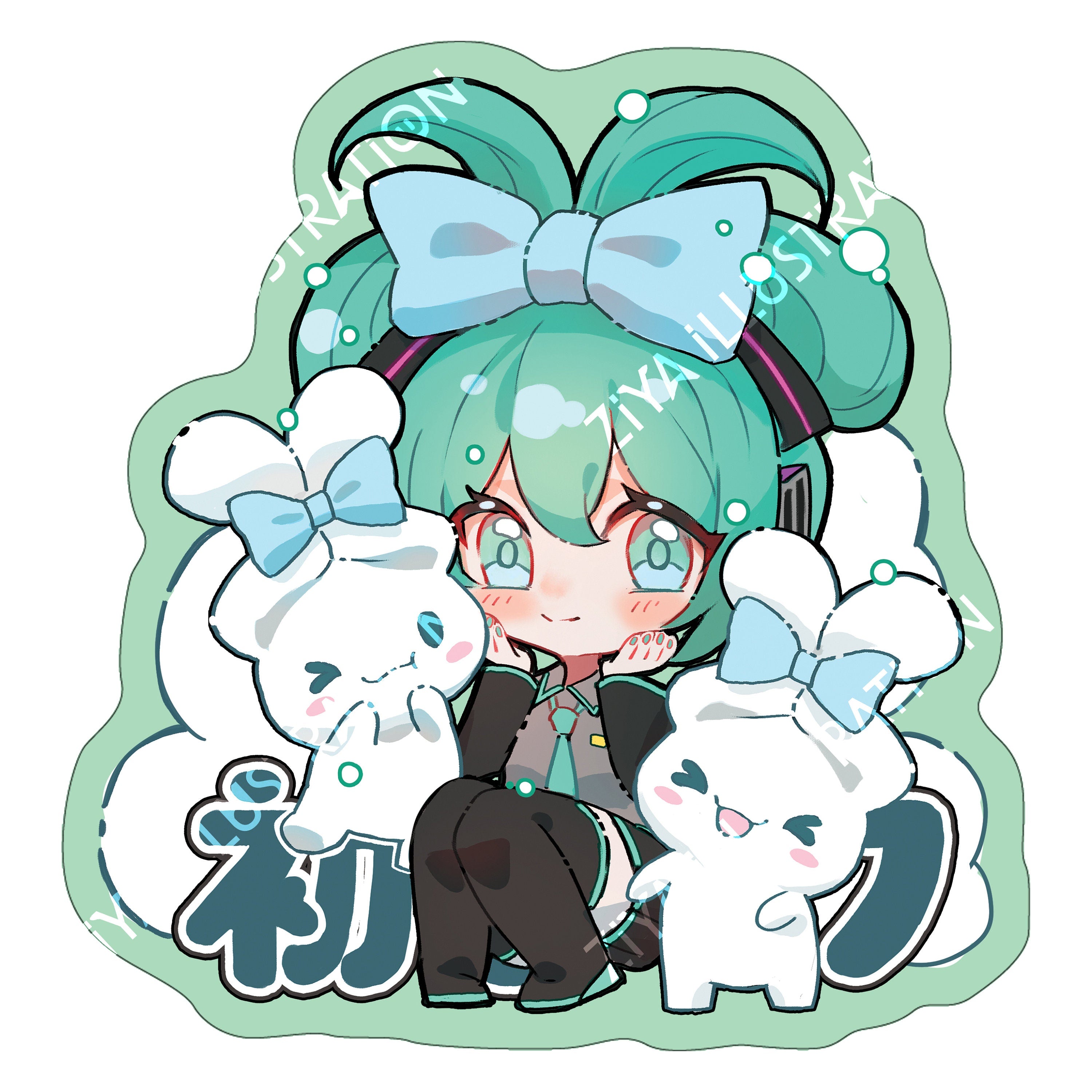 Cinnamon Roll Hatsune Miku Mouse Pad